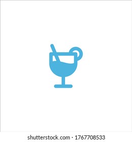 cocktail icon flat vector logo design trendy illustration signage symbol graphic simple