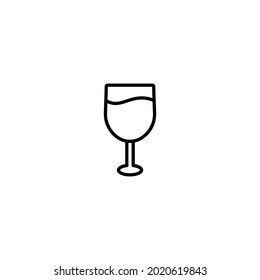 cocktail icon, glass icon vector for web site Computer and mobile app
