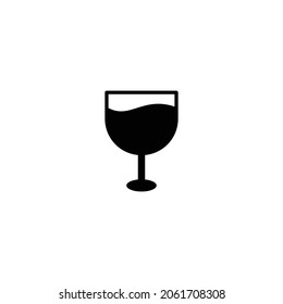 icono de cóctel, vector de icono de vidrio