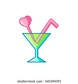 cocktail icon illustration isolated vector sign symbol