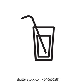 cocktail icon illustration isolated vector sign symbol
