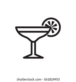 cocktail icon illustration isolated vector sign symbol