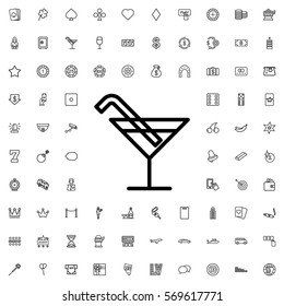 Cocktail icon illustration isolated vector sign symbol