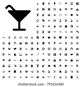 Cocktail icon illustration isolated vector sign symbol. editable casino icons vector set.