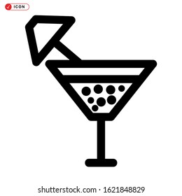 cocktail icon isolated sign symbol vector illustration - high quality black style vector icons
