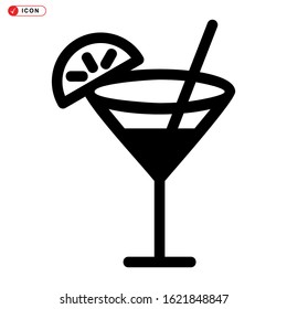 cocktail icon isolated sign symbol vector illustration - high quality black style vector icons
