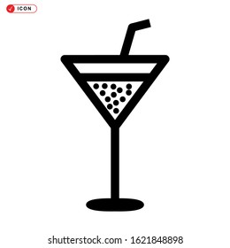 cocktail icon isolated sign symbol vector illustration - high quality black style vector icons

