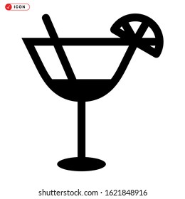 cocktail icon isolated sign symbol vector illustration - high quality black style vector icons
