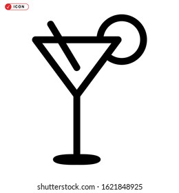 cocktail icon isolated sign symbol vector illustration - high quality black style vector icons

