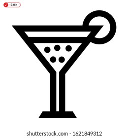 cocktail icon isolated sign symbol vector illustration - high quality black style vector icons
