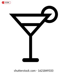 cocktail icon isolated sign symbol vector illustration - high quality black style vector icons

