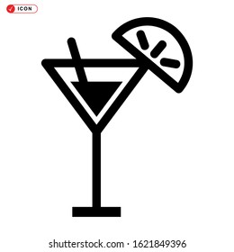 cocktail icon isolated sign symbol vector illustration - high quality black style vector icons
