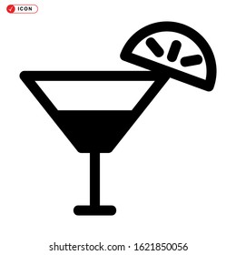 cocktail icon isolated sign symbol vector illustration - high quality black style vector icons
