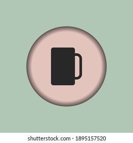 cocktail icon, isolated cocktail sign icon, vector illustration
