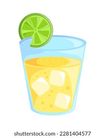 icono de cóctel fondo blanco aislado