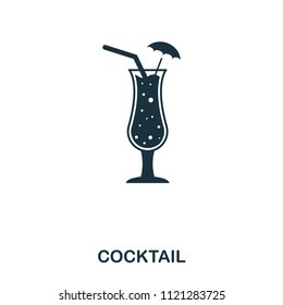 Cocktail icon. Line style icon design. UI. Illustration of cocktail icon. Pictogram isolated on white. Ready to use in web design, apps, software, print.