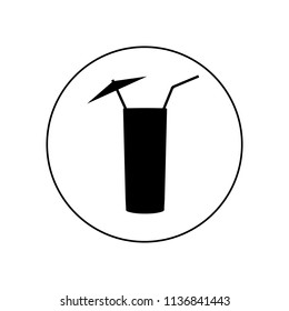 Cocktail icon, logo