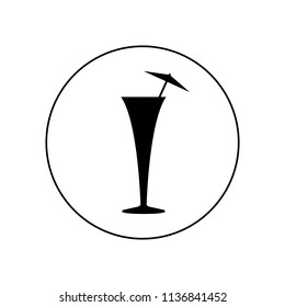 Cocktail icon, logo