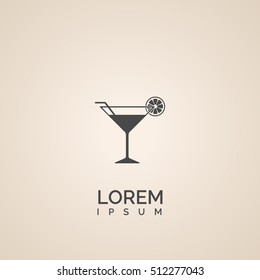 cocktail icon. cocktail logo
