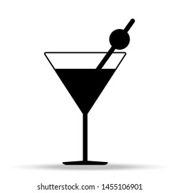 Cocktail icon. Logo element illustration. Cocktail symbol design from collection. Simple Cocktail concept. Can be used in web and mobile