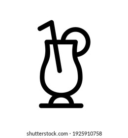 cocktail icon or logo isolated sign symbol vector illustration - high quality black style vector icons
