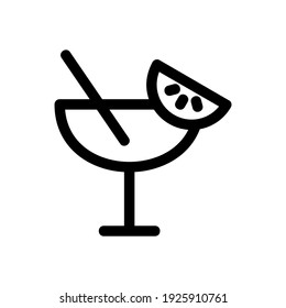 cocktail icon or logo isolated sign symbol vector illustration - high quality black style vector icons
