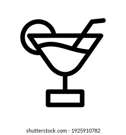 cocktail icon or logo isolated sign symbol vector illustration - high quality black style vector icons
