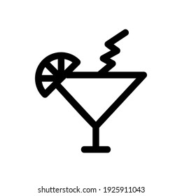 cocktail icon or logo isolated sign symbol vector illustration - high quality black style vector icons
