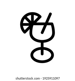 cocktail icon or logo isolated sign symbol vector illustration - high quality black style vector icons
