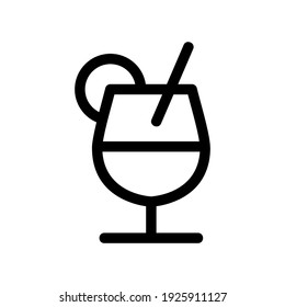 cocktail icon or logo isolated sign symbol vector illustration - high quality black style vector icons
