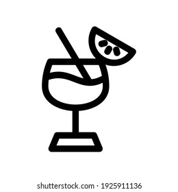 cocktail icon or logo isolated sign symbol vector illustration - high quality black style vector icons
