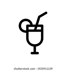 cocktail icon or logo isolated sign symbol vector illustration - high quality black style vector icons
