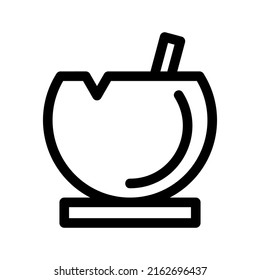 cocktail icon or logo isolated sign symbol vector illustration - high quality black style vector icons
