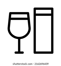 cocktail icon or logo isolated sign symbol vector illustration - high quality black style vector icons
