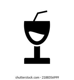 cocktail icon or logo isolated sign symbol vector illustration - high quality black style vector icons
