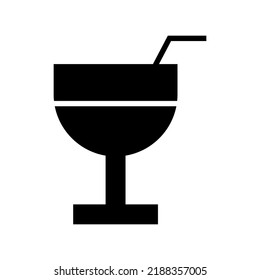 cocktail icon or logo isolated sign symbol vector illustration - high quality black style vector icons
