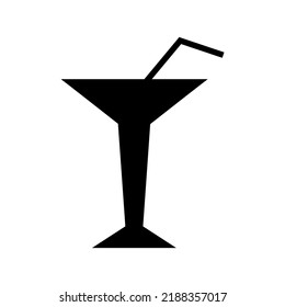 cocktail icon or logo isolated sign symbol vector illustration - high quality black style vector icons
