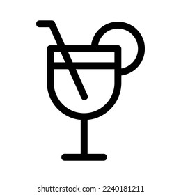 cocktail icon or logo isolated sign symbol vector illustration - high quality black style vector icons
