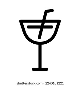 cocktail icon or logo isolated sign symbol vector illustration - high quality black style vector icons
