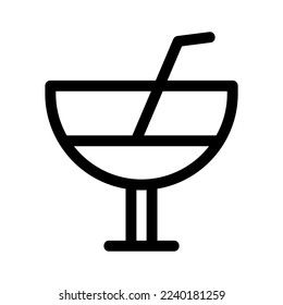 cocktail icon or logo isolated sign symbol vector illustration - high quality black style vector icons
