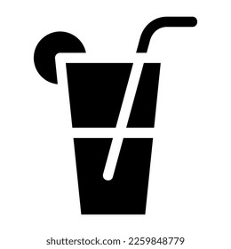 cocktail icon or logo isolated sign symbol vector illustration - high quality black style vector icons