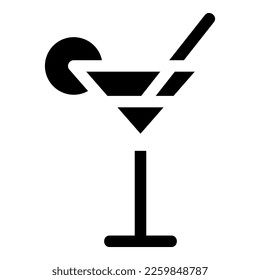 cocktail icon or logo isolated sign symbol vector illustration - high quality black style vector icons