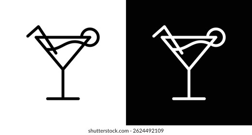Icono de cóctel. Conjunto de Vectores de logotipos