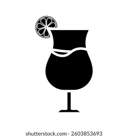 Cocktail icon on white background