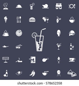 cocktail icon. restaurant set of icons