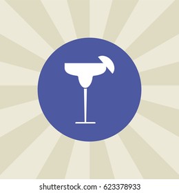 cocktail icon. sign design. background