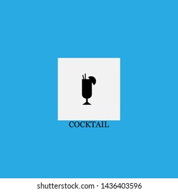 cocktail icon sign signifier vector