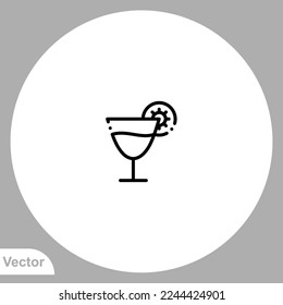 Cocktail icon sign vector,Symbol, logo illustration for web and mobile