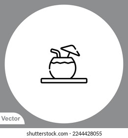 Cocktail icon sign vector,Symbol, logo illustration for web and mobile