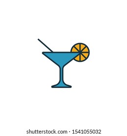 Cocktail icon. Simple element from party icon icons collection. Creative Cocktail icon ui, ux, apps, software and infographics.